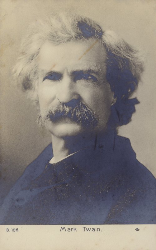 Mark Twain (1835-1910), écrivain américain (photo n/b) - American Photographer