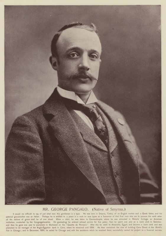 M. George Pangalo, natif de Smyrne - American Photographer
