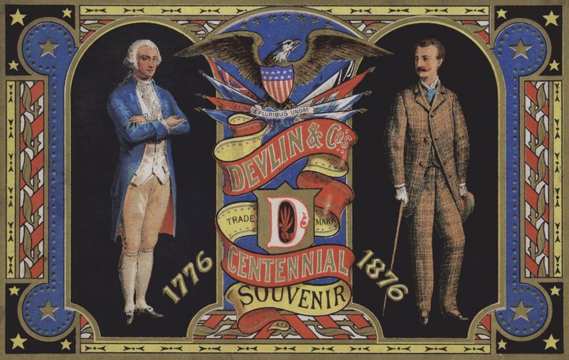 Bicentenaire américain, 1776, 1876 - American School