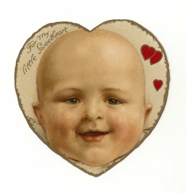 Visage de bébé dans un cœur - American School
