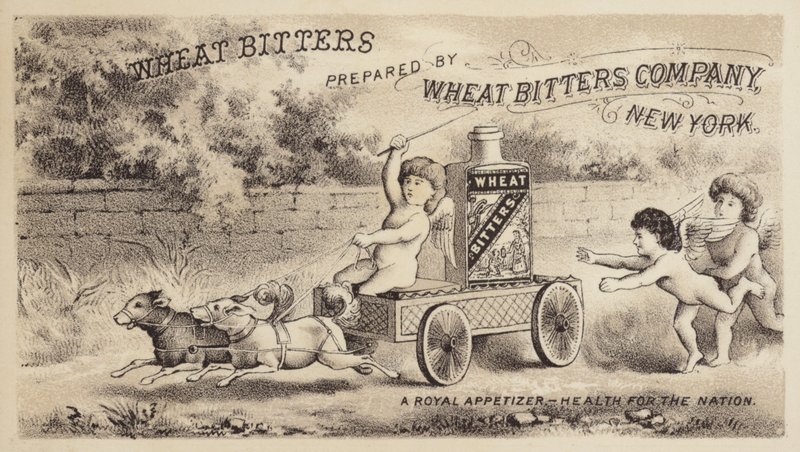 Chérubins faisant la course avec un chariot - American School