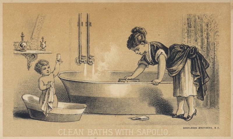 Nettoyer les bains avec Sapolio - American School