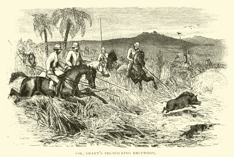 Excursion de chasse au sanglier du colonel Grant - American School