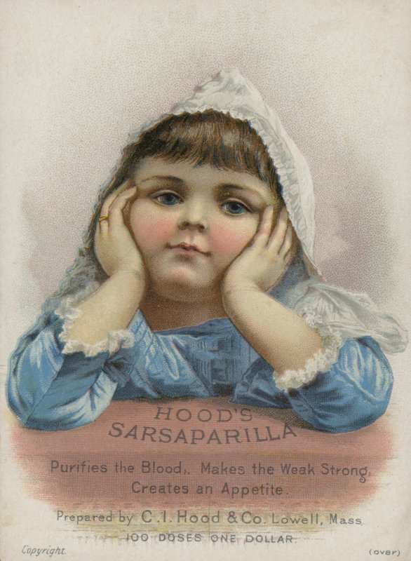Fille appuyée sur une table - American School