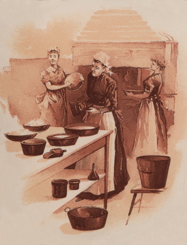 Scène de cuisine - American School