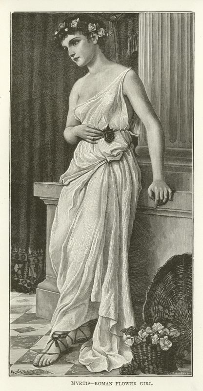 Myrtis, fille aux fleurs romaine - American School