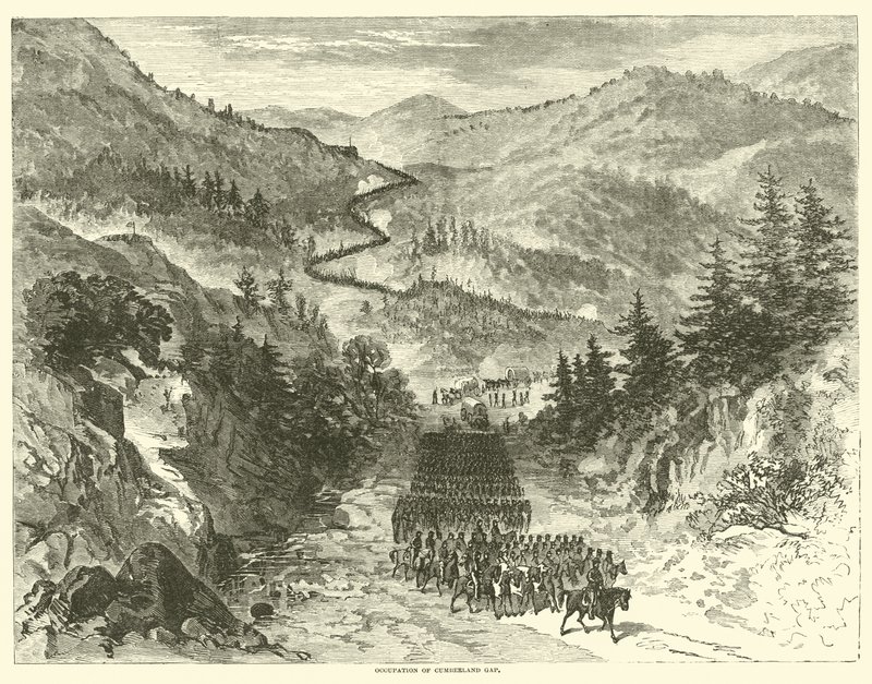 Occupation de Cumberland Gap, septembre 1863 - American School
