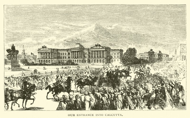 Notre entrée à Calcutta - American School