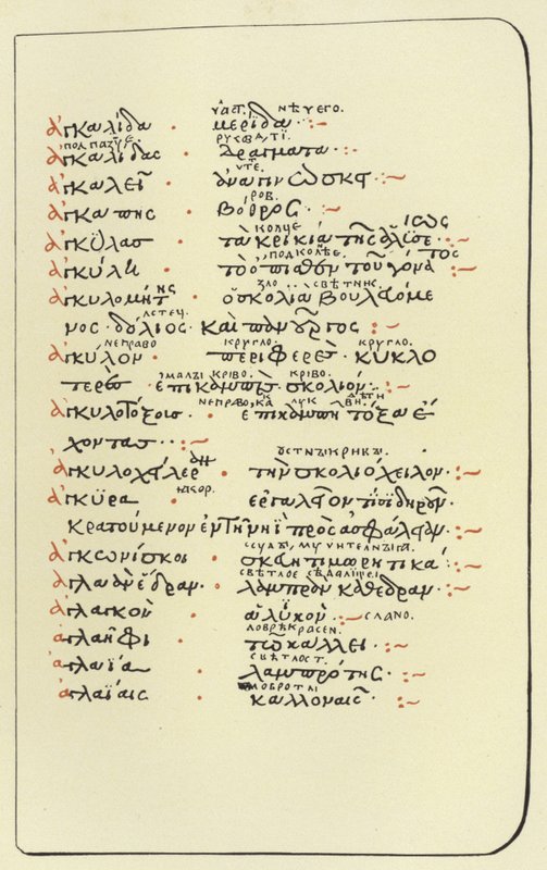 Page du Glossaire d