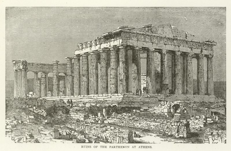 Ruines du Parthénon à Athènes - American School