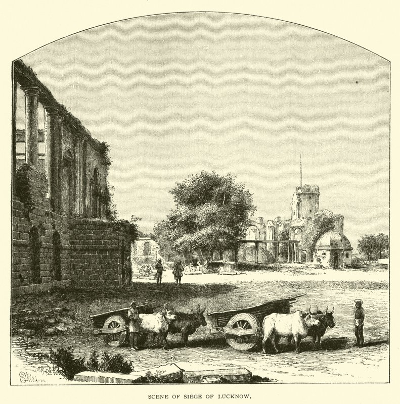 Scène du siège de Lucknow - American School