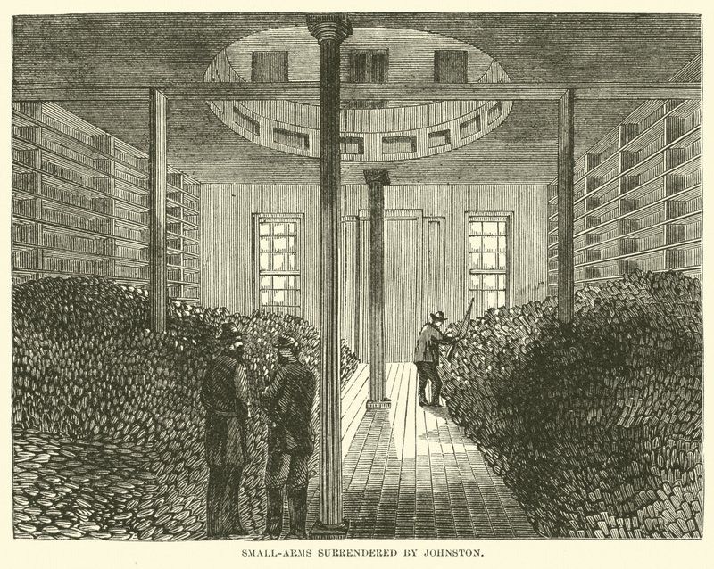 Armes légères rendues par Johnston, avril 1865 - American School