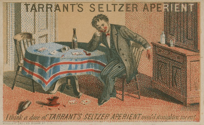 Tarrants Seltzer Aperient, carte de commerce - American School