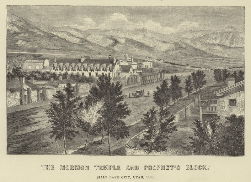 Le Temple Mormon et le Bloc des Prophètes - American School