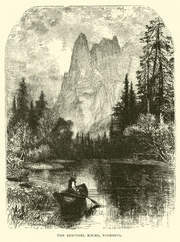Les rochers Sentinel, Yosemite - American School