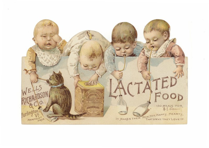 Tout-petits buvant du lait - American School