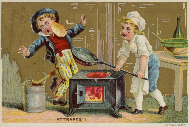 Lancer une crêpe au visage - American School