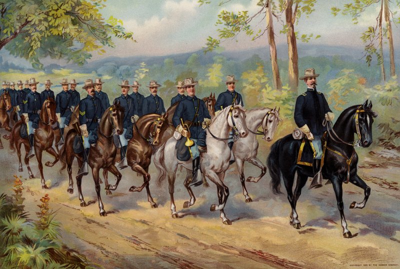 Armée américaine, équipement de campagne de la cavalerie - American School