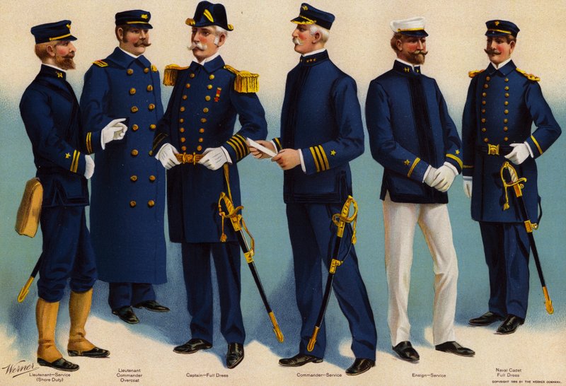 US Navy, uniformes - American School
