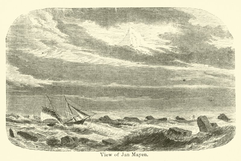 Vue de Jan Mayen - American School