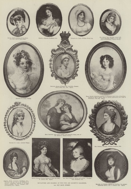 Miniatures et émaux aux galeries de la Fine Art Society, 148, New Bond Street - Angelica Kauffmann