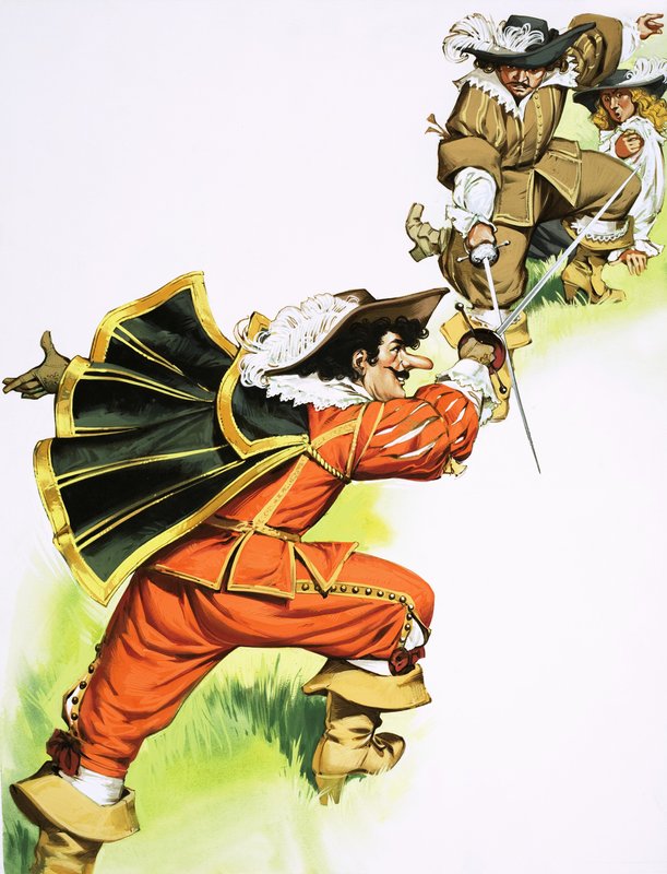 Cyrano de Bergerac dans un combat à l