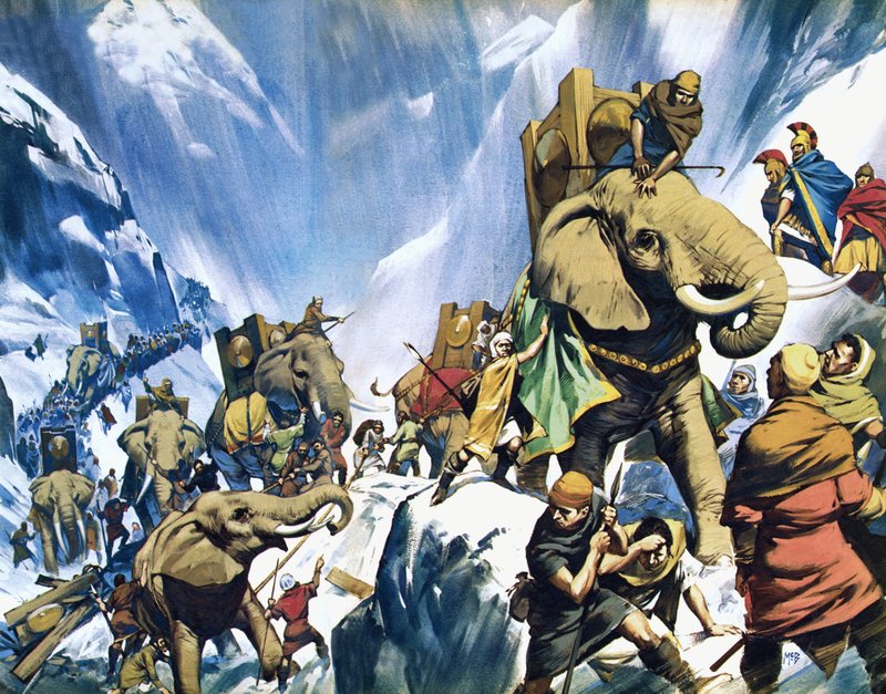 Hannibal traverse les Alpes - Angus McBride