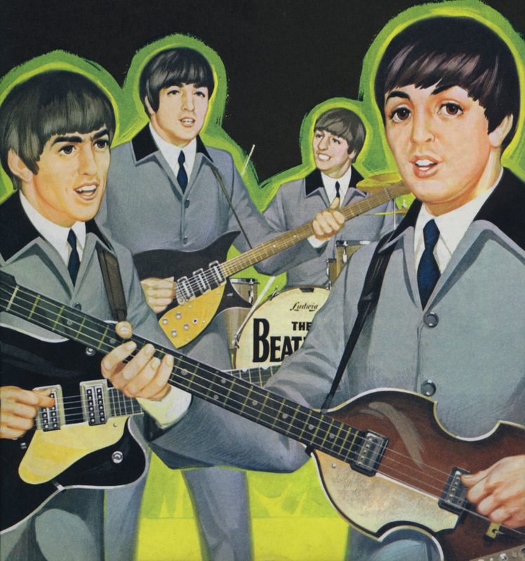 Les Beatles (lithographie couleur) - Angus McBride