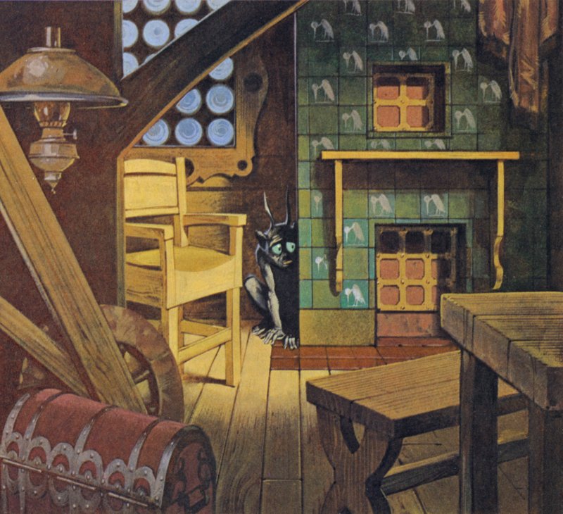 Les Domovoï (lithographie couleur) - Angus McBride