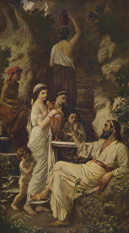 Hafiz à la Fontaine - Anselm Feuerbach