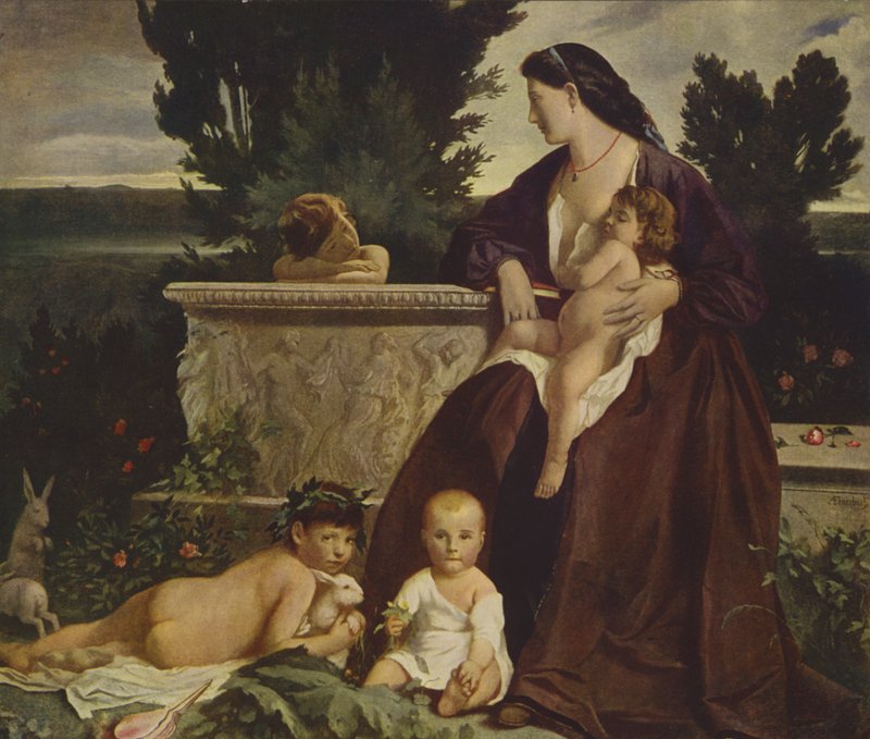 Bonheur de la mère - Anselm Feuerbach