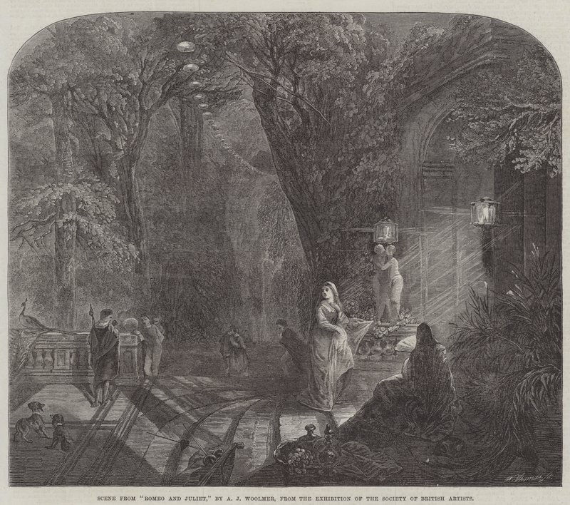 Scène de Roméo et Juliette - Arthur Joseph Woolmer