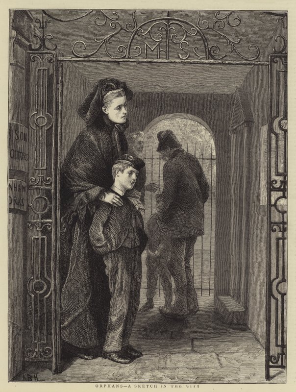 Orphelins, une esquisse dans la ville - Arthur Boyd Houghton