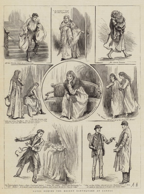 Notes pendant le récent tremblement de terre à Cannes - Arthur Hopkins