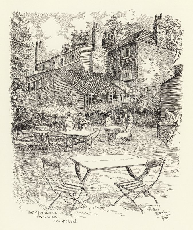 The Spaniards Tea Garden, Hampstead - Arthur Moreland