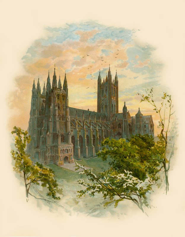 Cathédrale de Canterbury, sud-ouest - Arthur Wilde Parsons