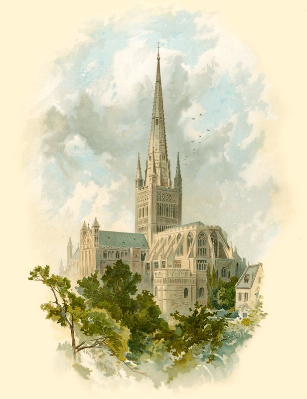 Cathédrale de Norwich, sud-est - Arthur Wilde Parsons