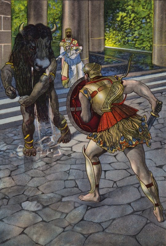 Héraclès confrontant le Minotaure - Artus Scheiner