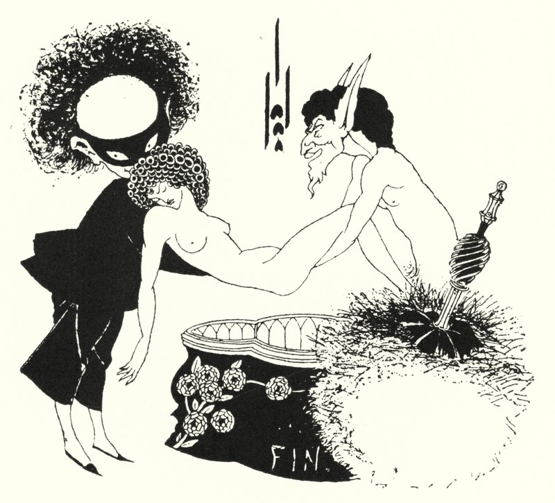 Conception pour une queue de pièce - Aubrey Beardsley
