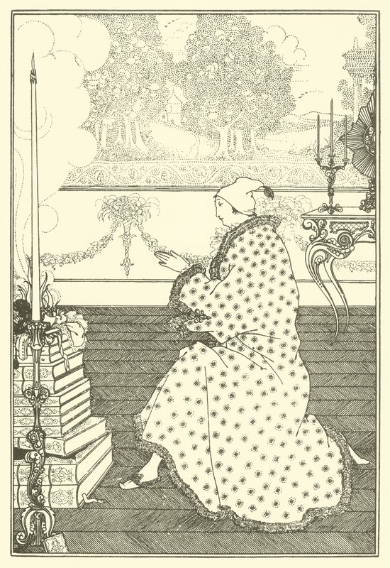 La Prière du baron - Aubrey Beardsley