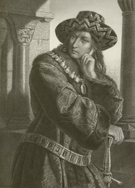 Karl VII (gravure) - August Friedrich Pecht