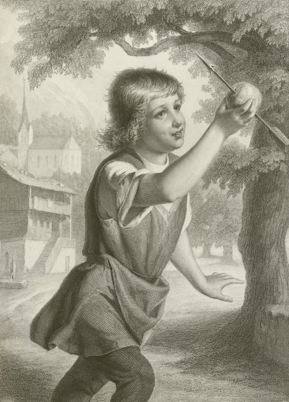 Le fils de Tell (gravure) - August Friedrich Pecht