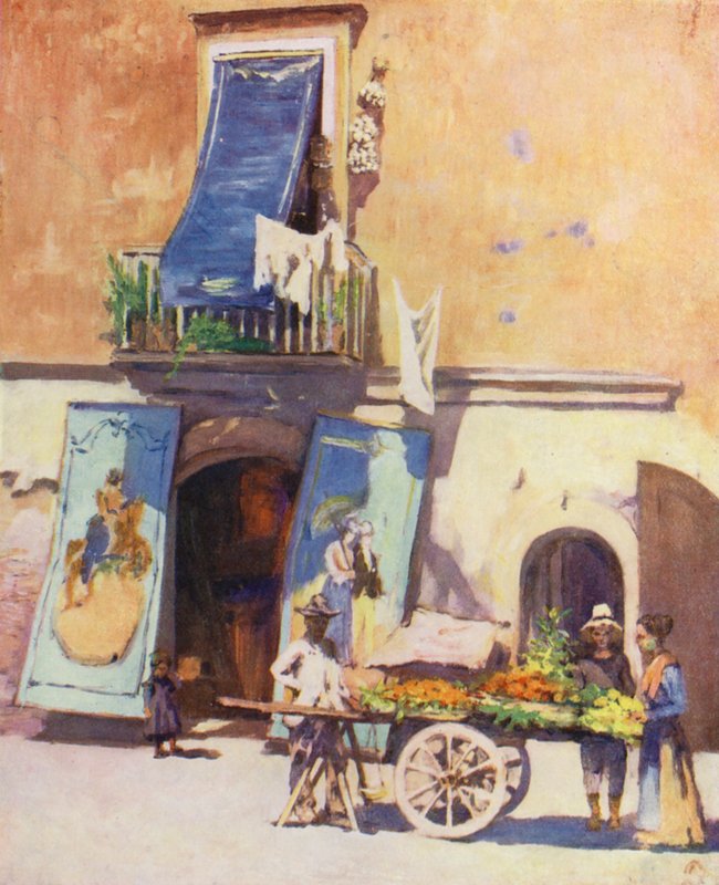 Scène de rue, La Marina, Naples - Augustine Fitzgerald