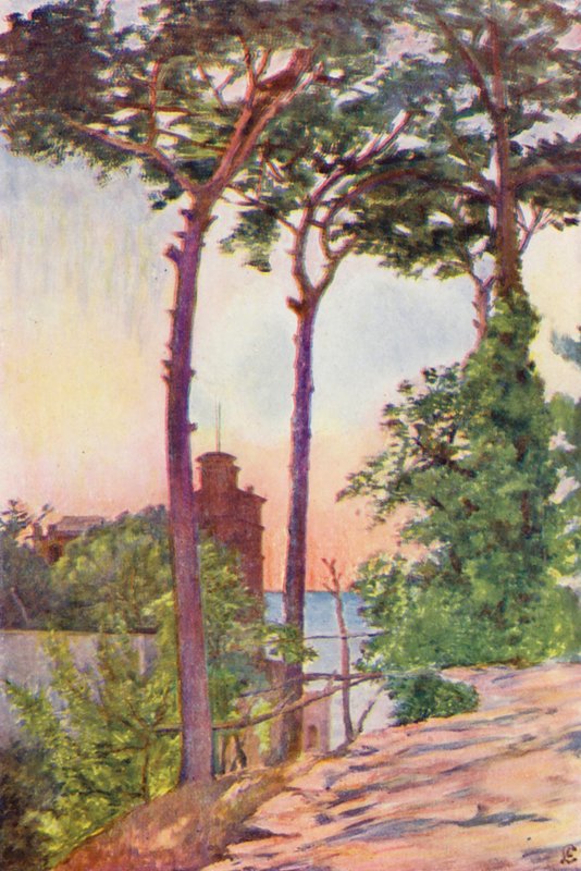 Villa Crawford (lithographie en couleur) - Augustine Fitzgerald