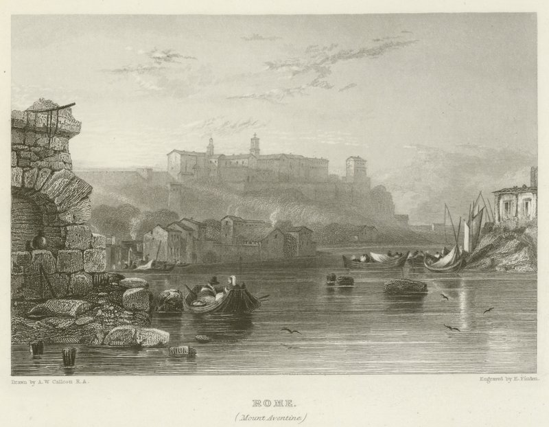 Rome, mont Aventin - Augustus Wall Callcott