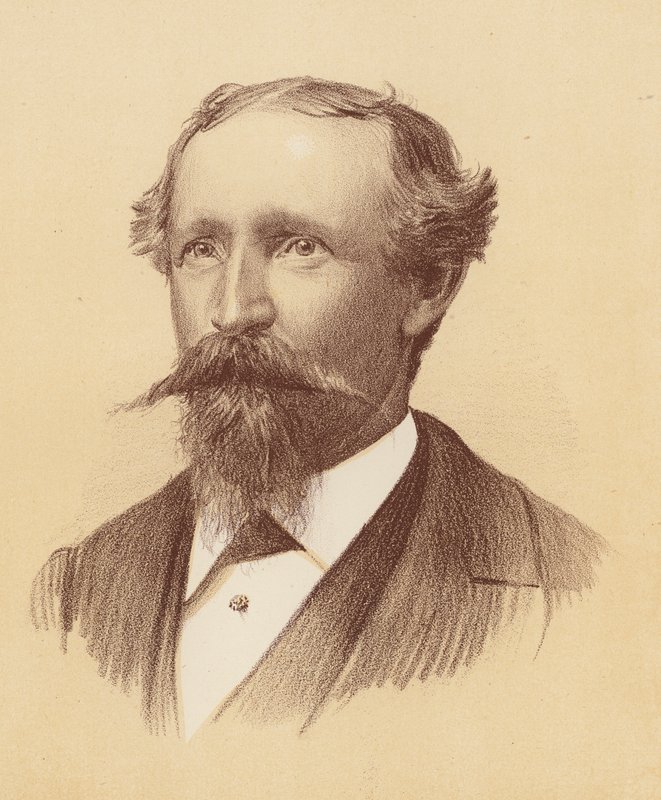 Bernhardt Otto Holtermann (lithographie en couleur) - Australian School