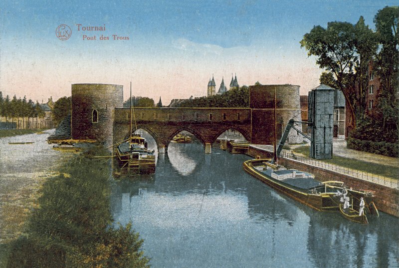Tournai: Pont des Trous (coloured photo) - Belgian Photographer