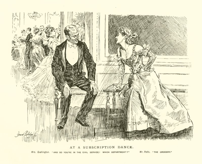 À une danse par abonnement - Bernard Partridge