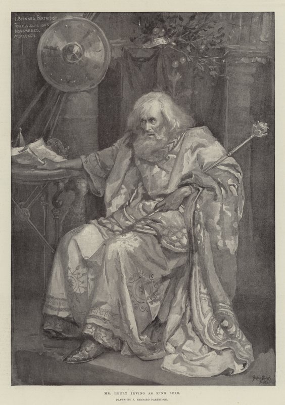 M. Henry Irving en roi Lear - Bernard Partridge
