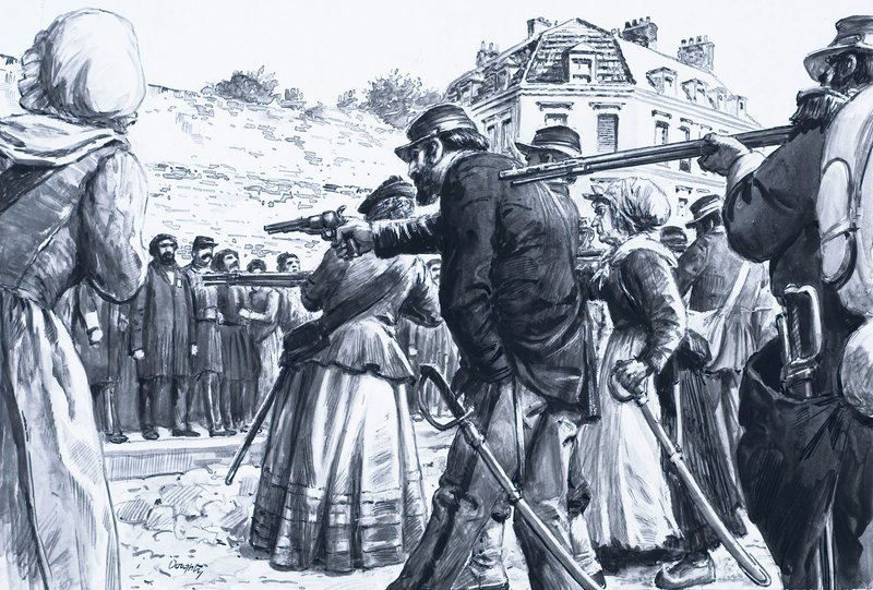Paris Commune (gouache on paper) - C.L. Doughty